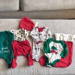 Festive Christmas Kids One Piece Set